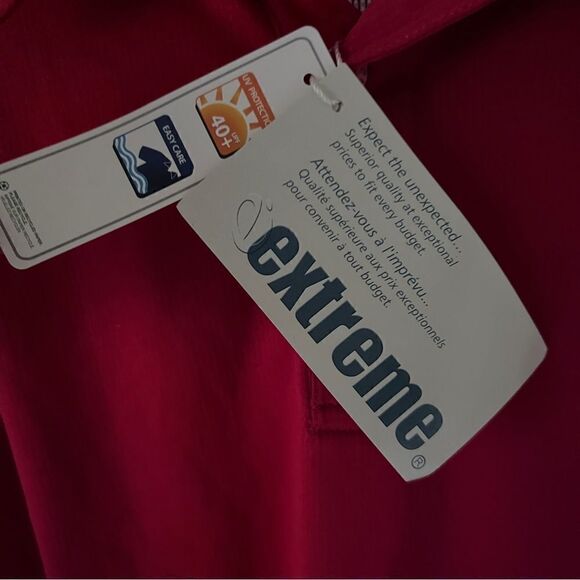 Ashe Xtream Men’s Red/White Regular Fit Eperformance Colorblock Polo Shirt XXL - Picture 7 of 7